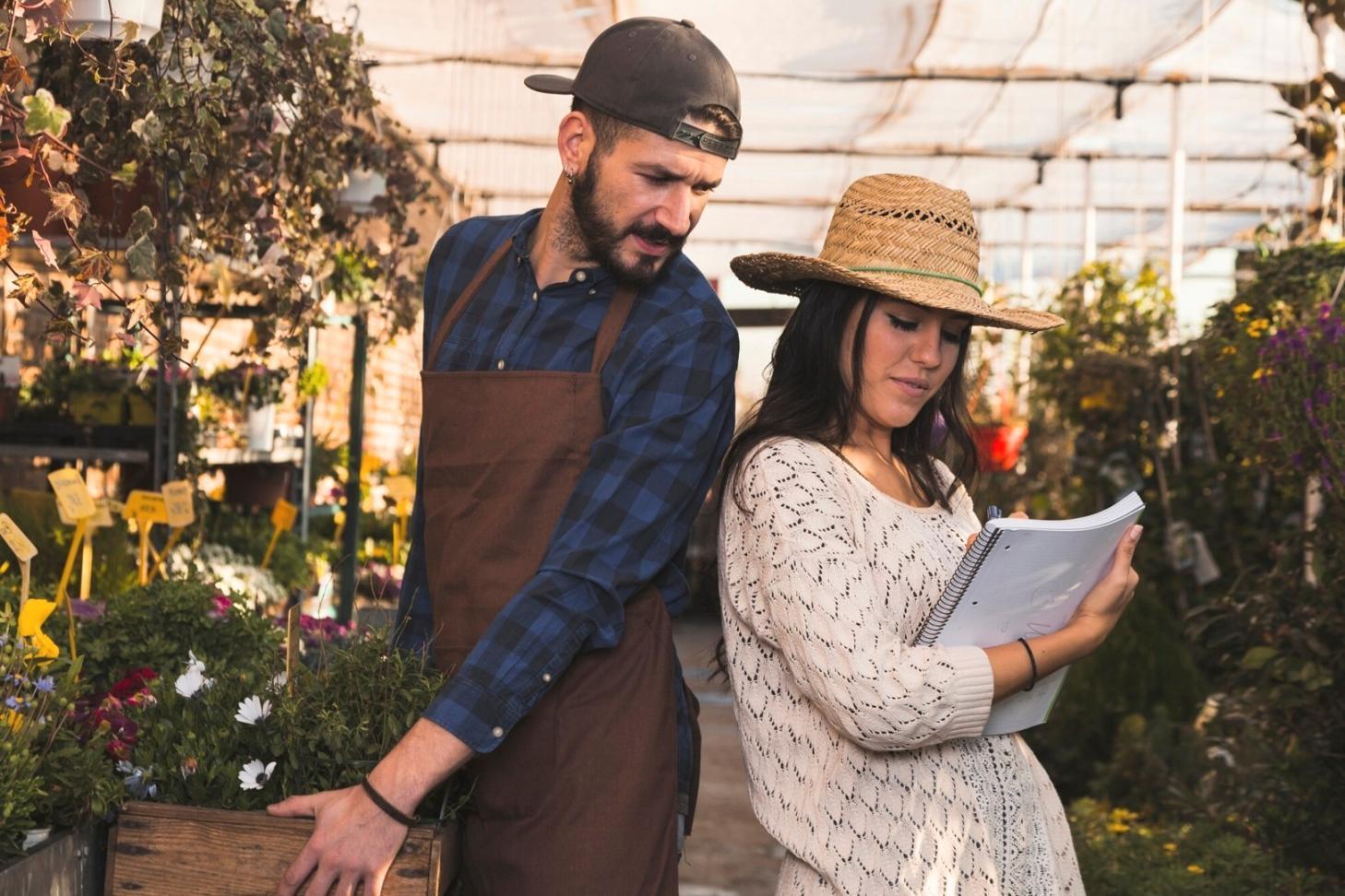 Quality inspection process ensuring perfect flower arrangements